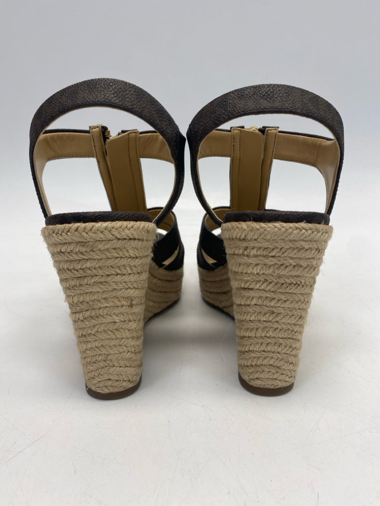 Michael Kors  Size 7 Brown Signature Sandals