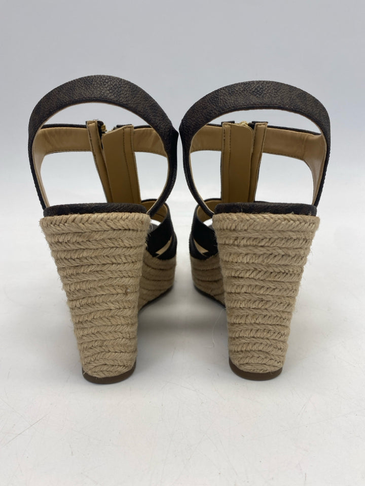 Michael Kors  Size 7 Brown Signature Sandals