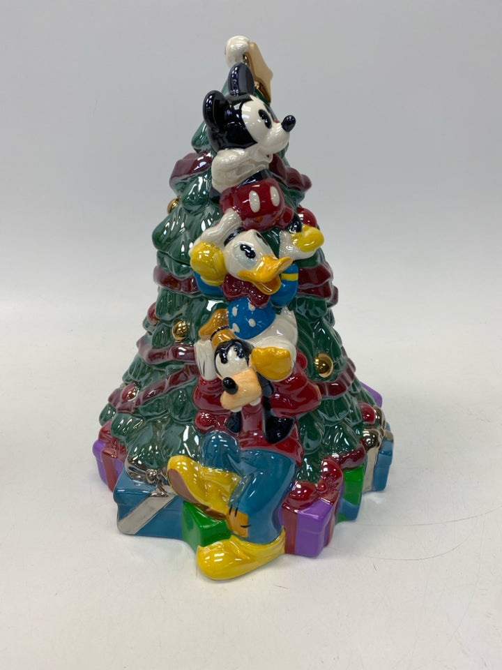 Disney Green Multi Color Mickey Mouse Christmas