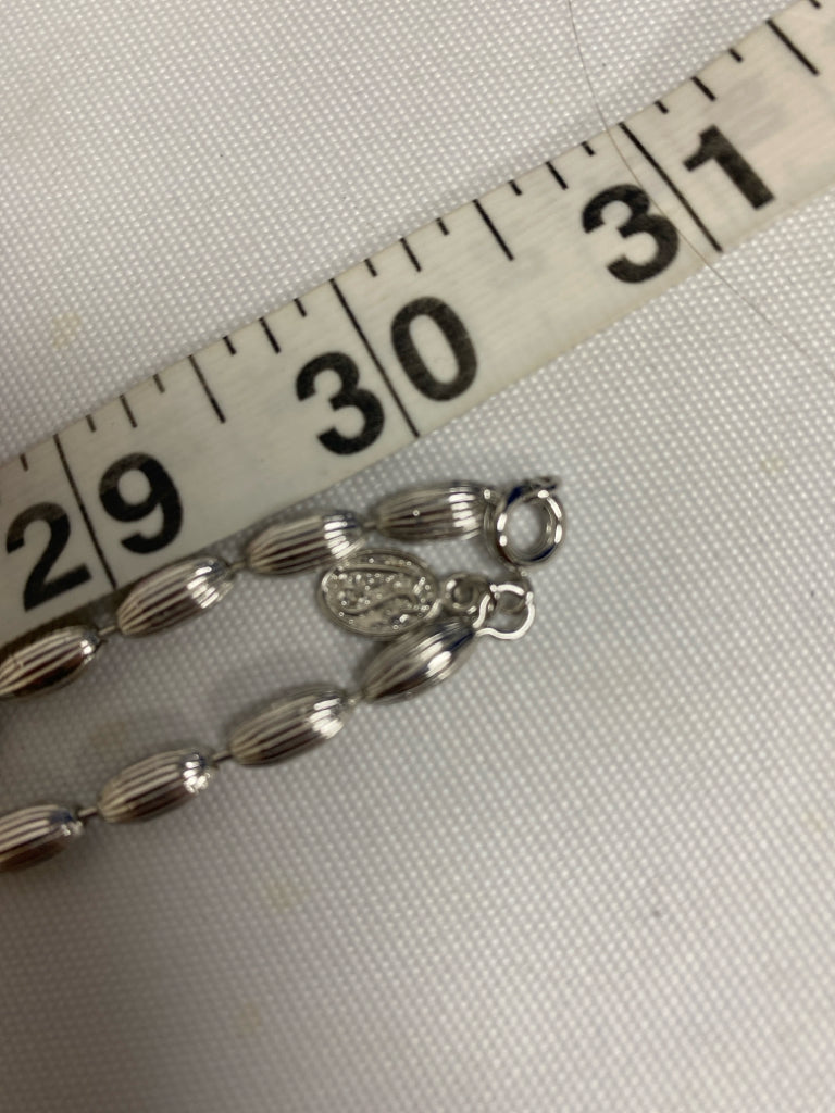 Silver Color Beaded Necklace