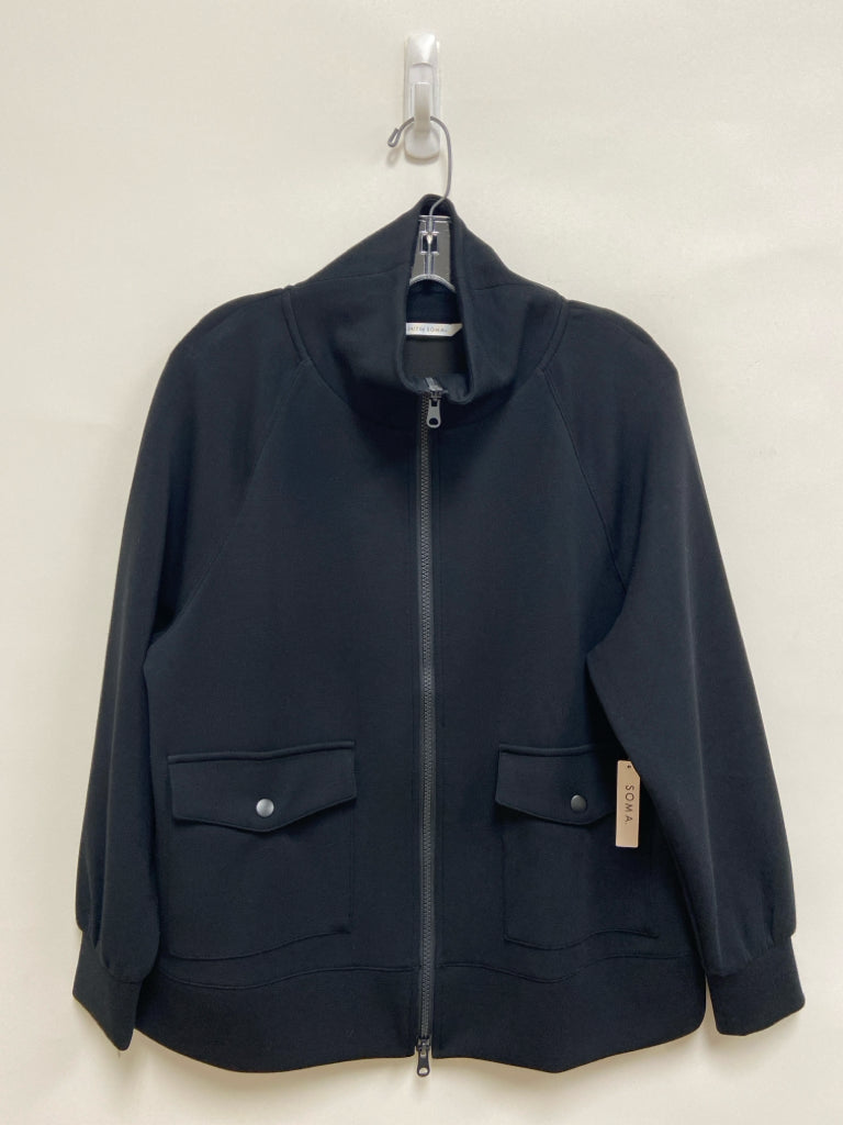NWT Soma Size XS Black Zip Down Ladies Jacket