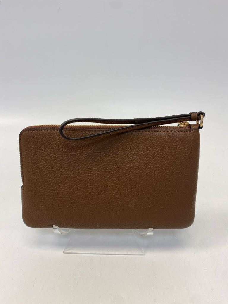 Coach Brown Signature Wristlet