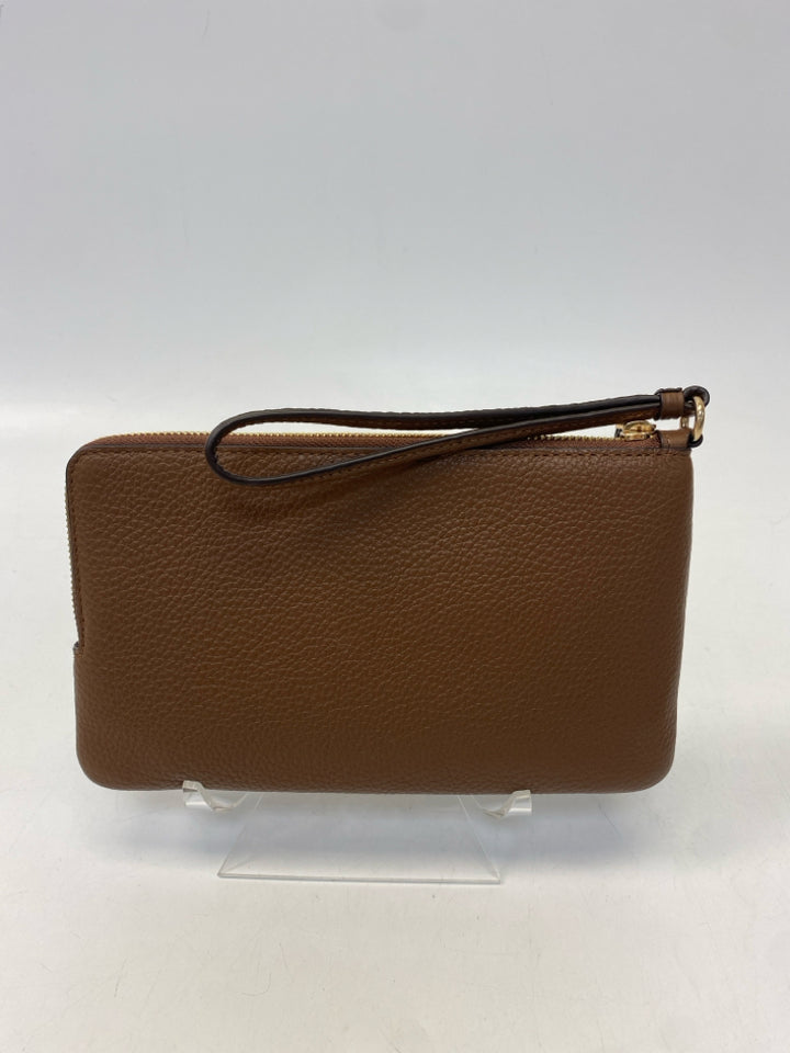 Coach Brown Signature Wristlet