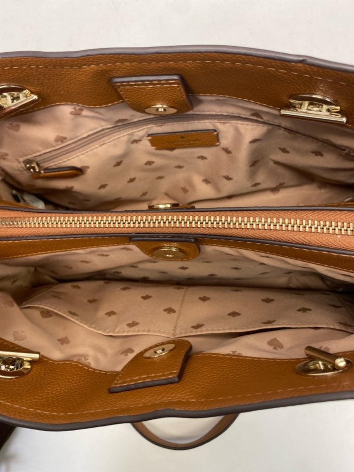 Kate Spade Brown Gold Handbag