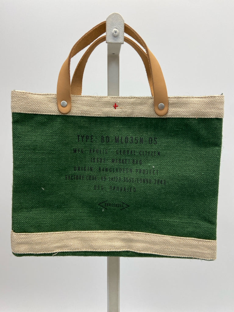 Green Tan Word(s) Tote Bag