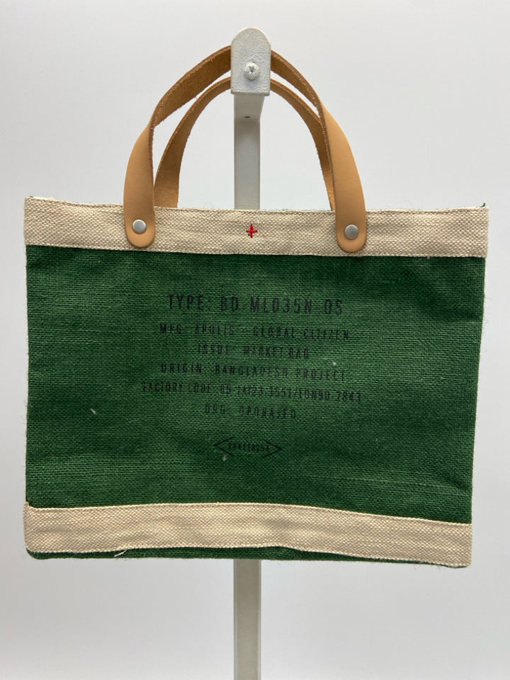 Green Tan Word(s) Tote Bag