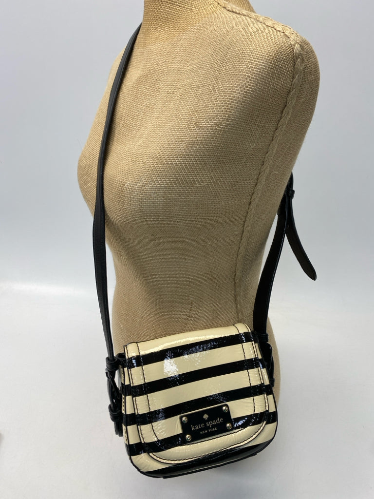 Kate Spade Cream Black Stripe(s) Crossbody