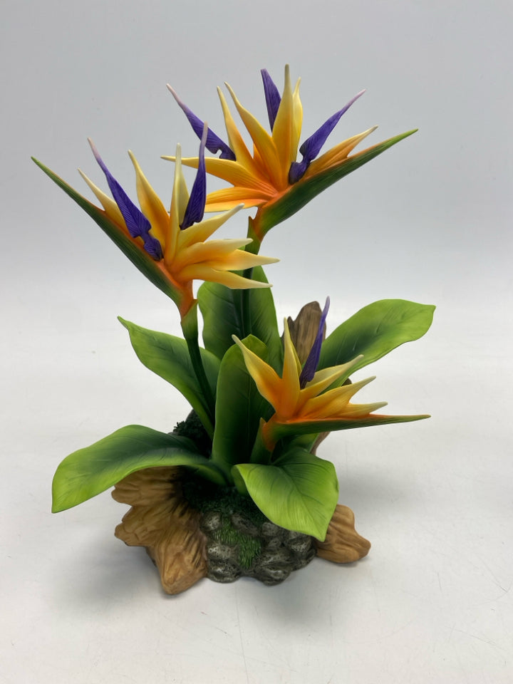 Andrea/Sadek Green Purple/Yellow Porcelain Figurine