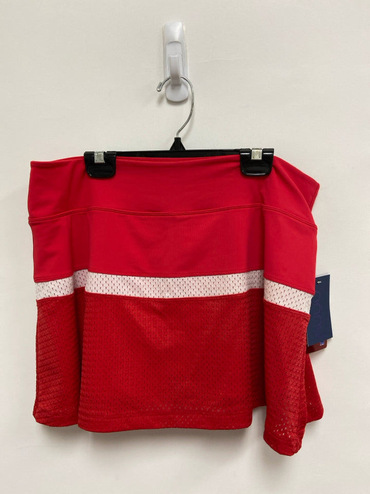 NWT Size L Red White NC State Athletic Skort