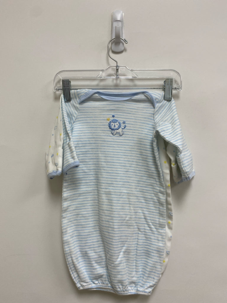 Little Me SIZE 0-3M White/Blue Yellow Assorted Print Boy&