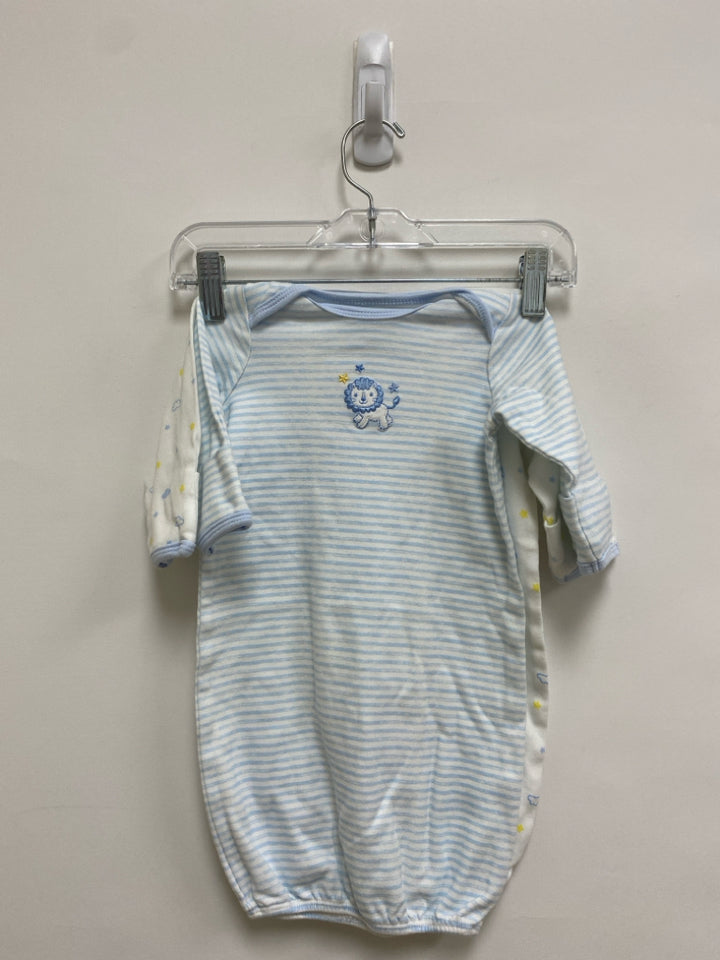 Little Me SIZE 0-3M White/Blue Yellow Assorted Print Boy&