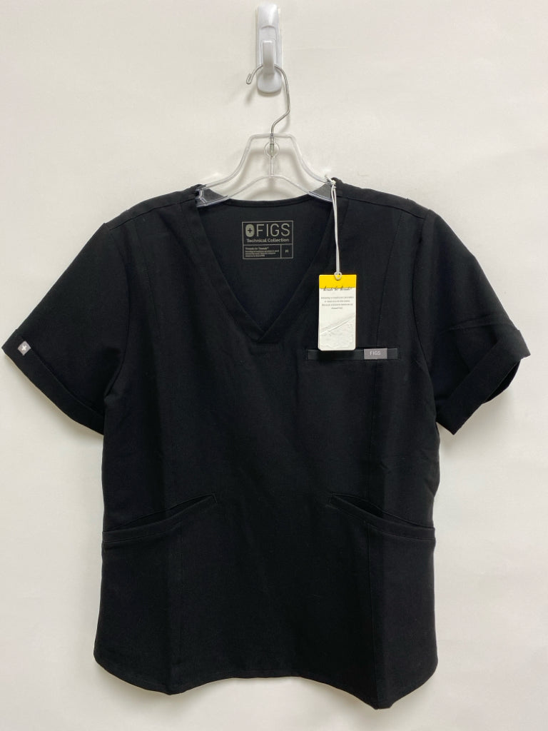 NWT FIGS Size M Black Uniform Top