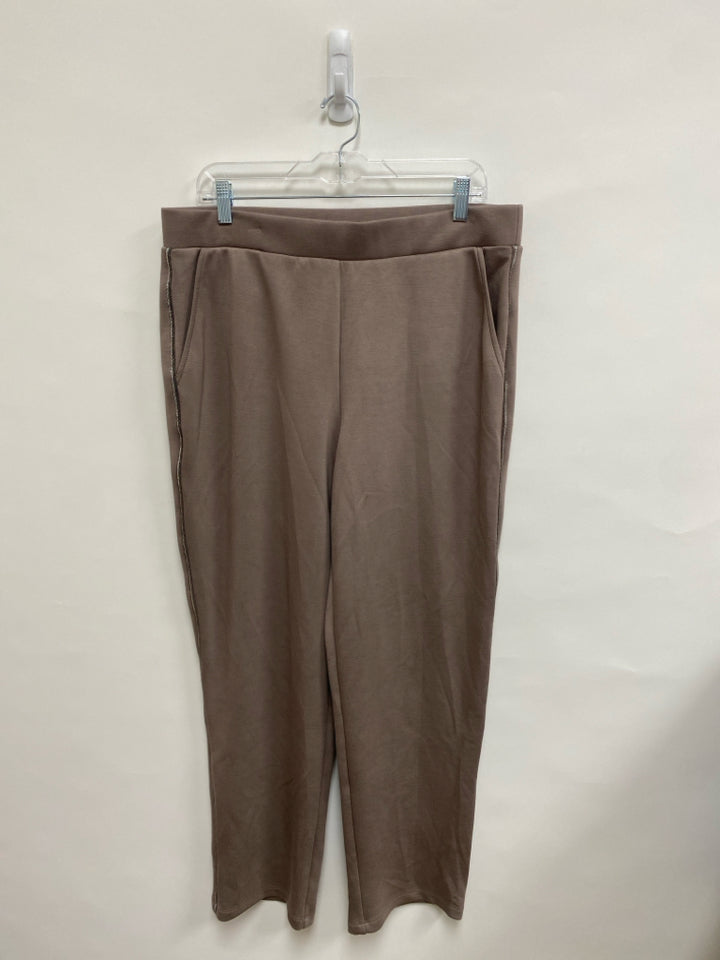 NWT Elie Tahari Size XL Taupe Silver Ladies Pants
