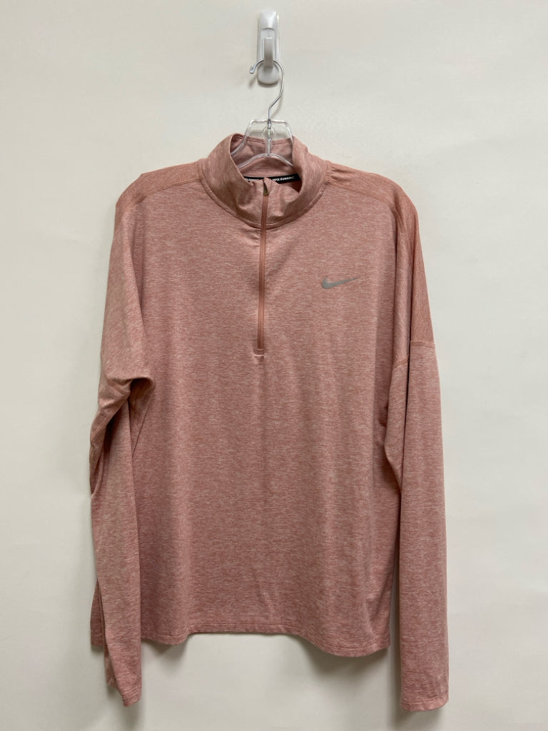 Nike Size XL Dusty Pink Streaked Pullover Athletic Top