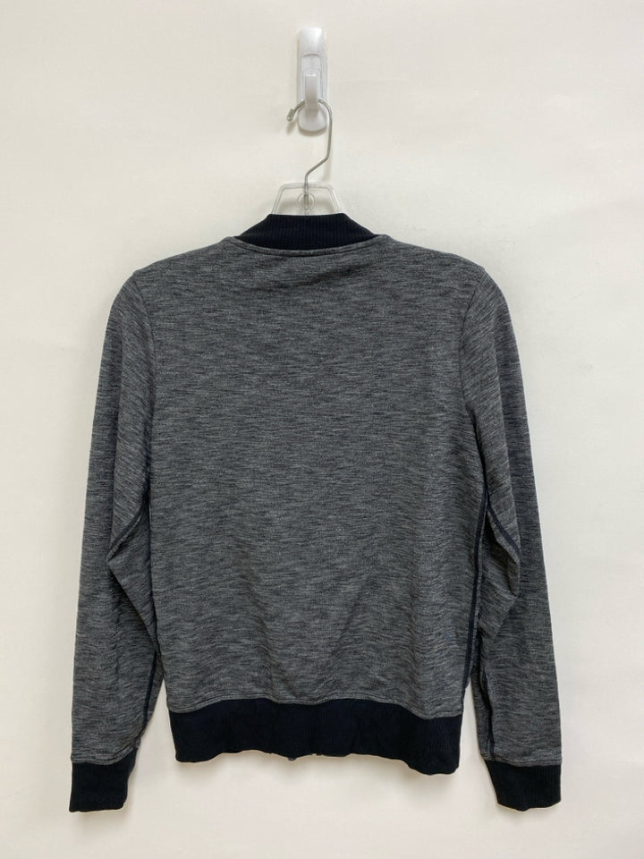 Athleta Size XS Charcoal Mottled Zip Down Athletic Jacket