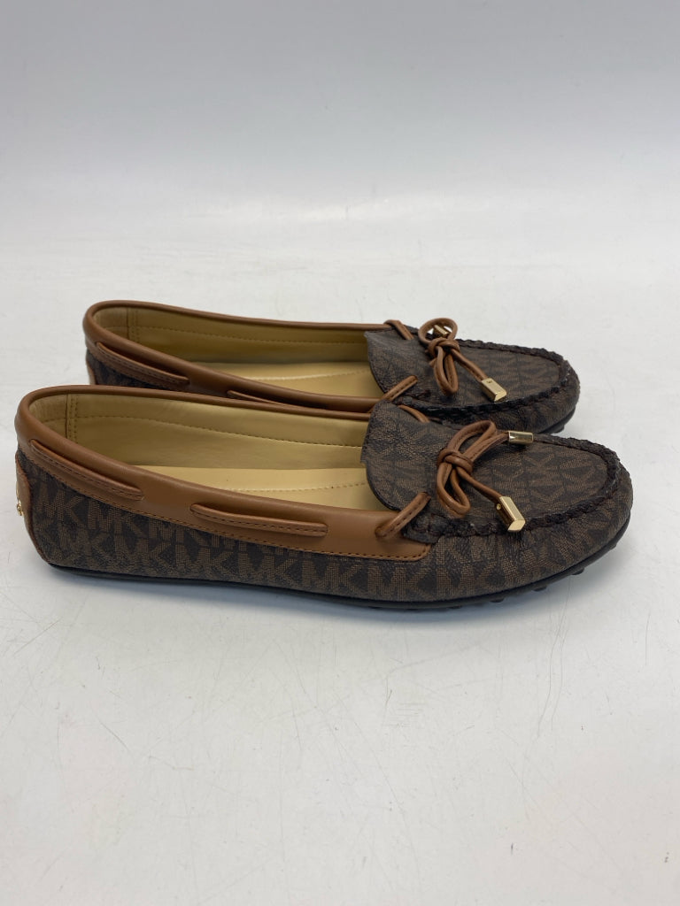 NWOT Michael Kors US Shoe Size 6 Dark Brown Signature Flats