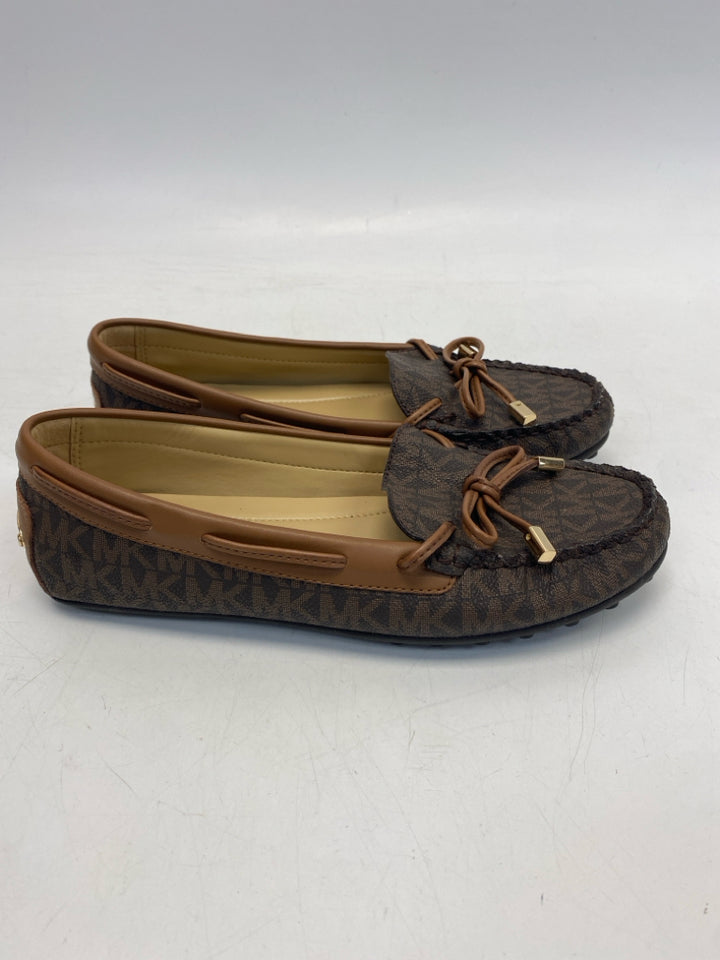 NWOT Michael Kors US Shoe Size 6 Dark Brown Signature Flats