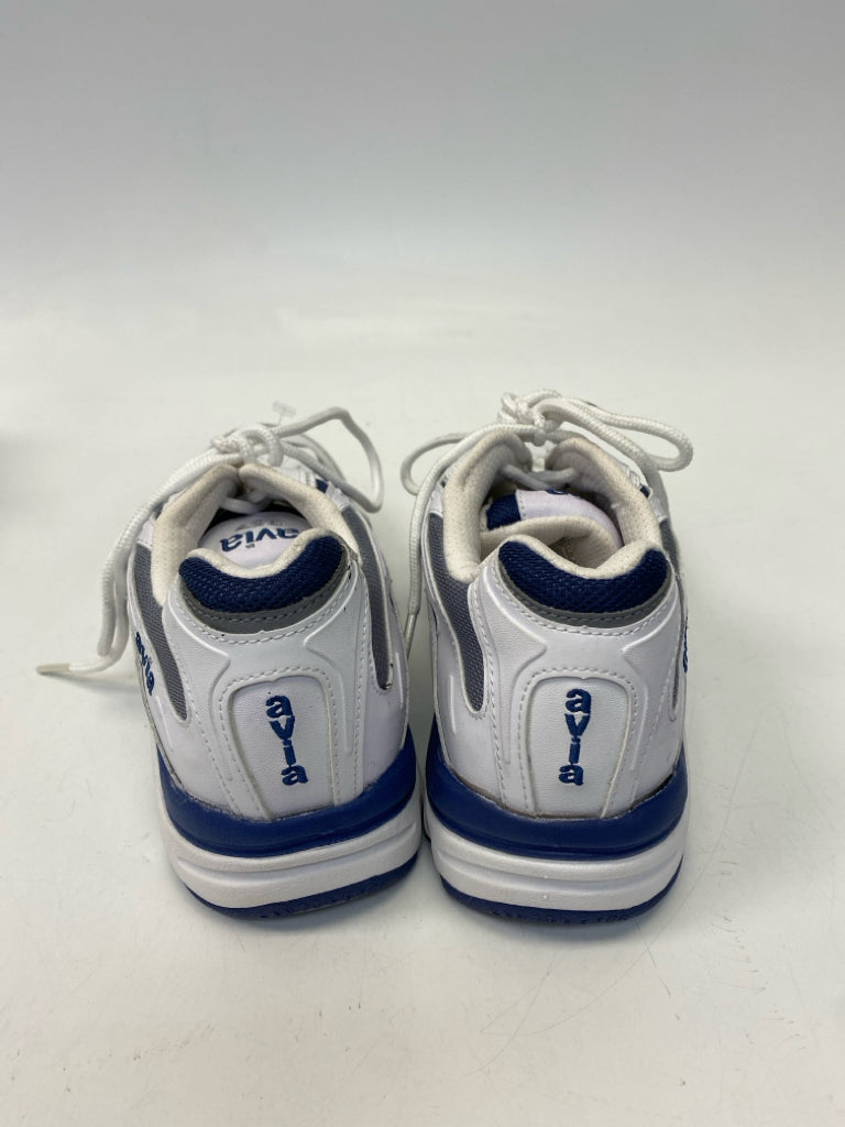 Avia  Size 8 White Blue Lace-up Sneakers
