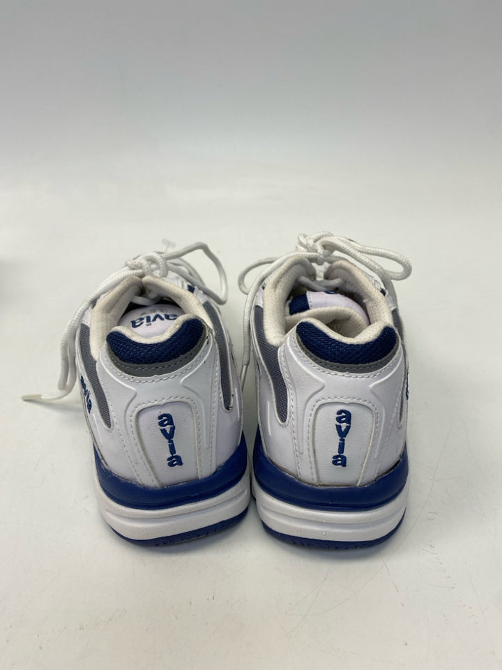 Avia  Size 8 White Blue Lace-up Sneakers