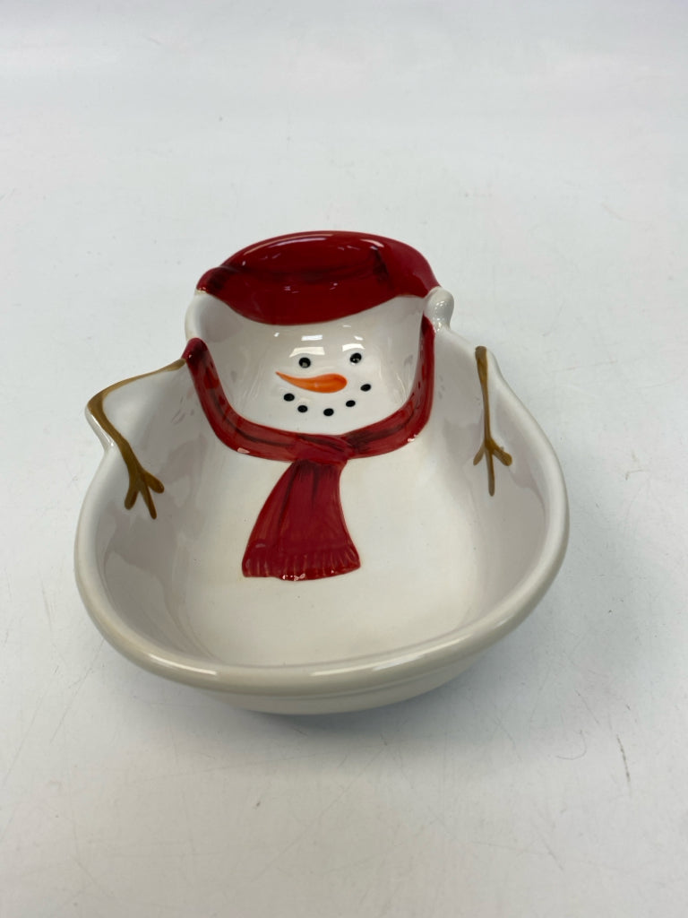 White Red Ceramic Christmas