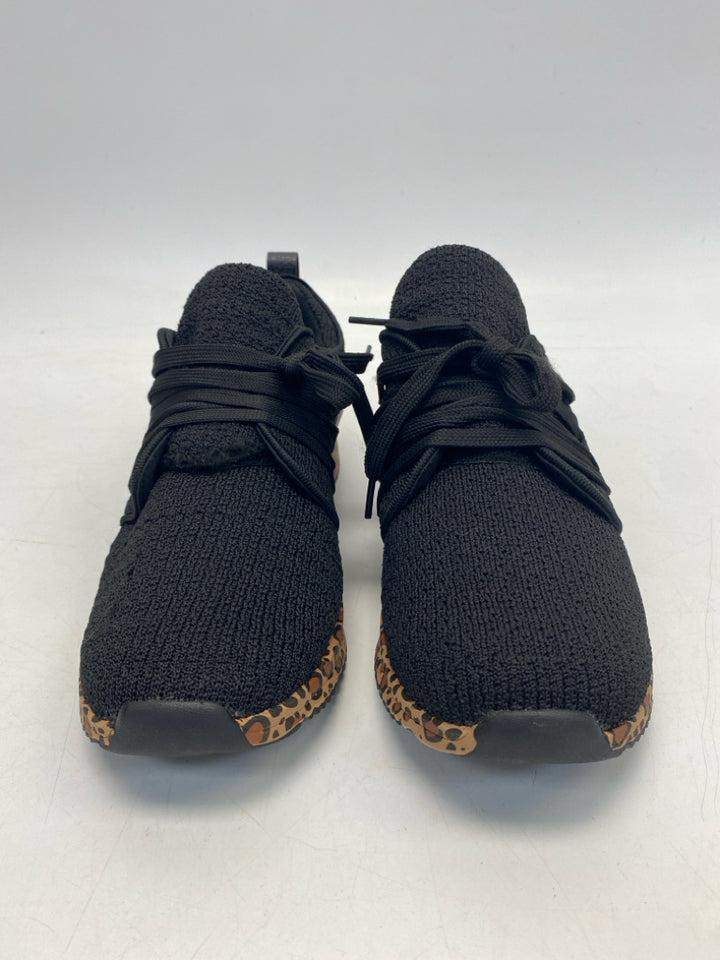 NWOT Marley Lilly US Shoe Size 9 Black Brown Animal Print Sneakers
