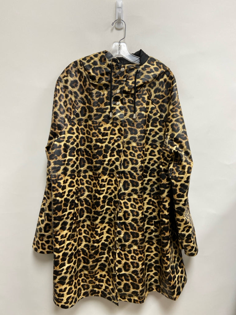 Size 20 Tan Black Animal Print Plus Size Jacket