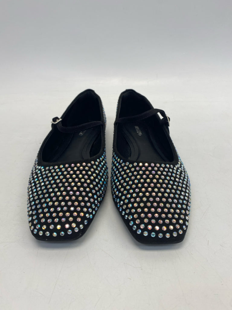NWT US Shoe Size 9 Black Rhinestone(s) Flats