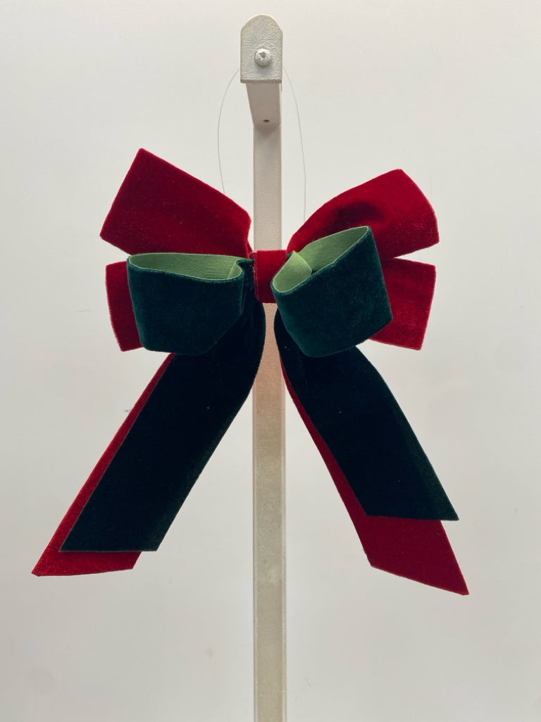 Red Green Velour Ornaments