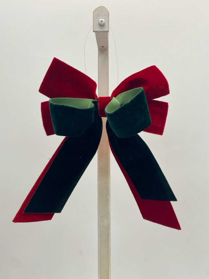 Red Green Velour Ornaments