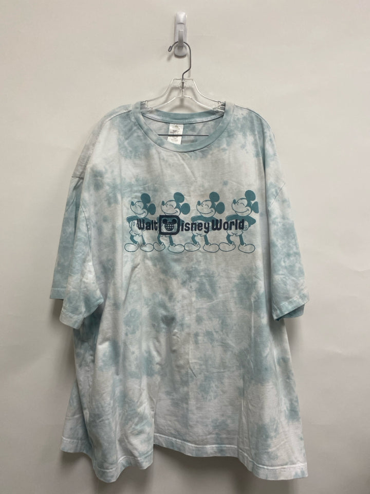 Disney  SIZE  XXL Blue White Tie Dye Plus Size 2pc