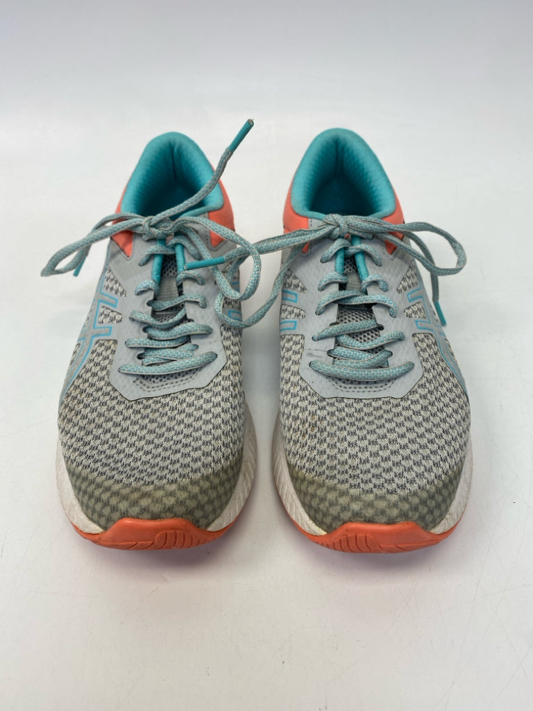Asics  Size 7.5 Turq/Coral Lace-up Sneakers