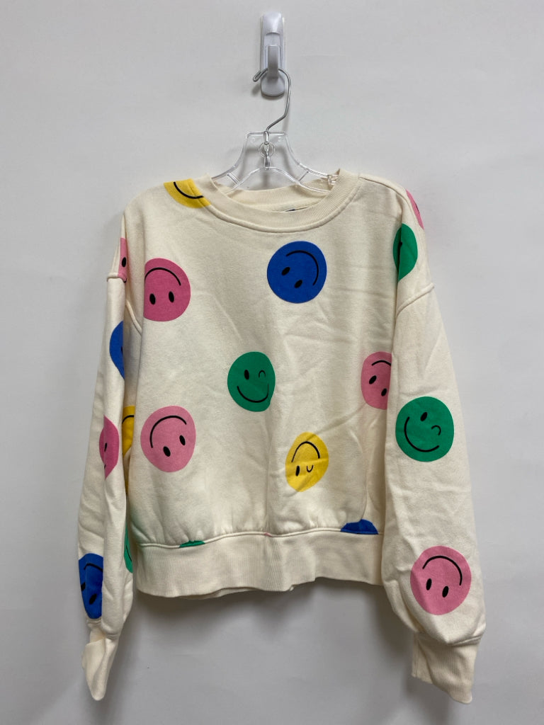 Old Navy SIZE 14/16 Cream Multi Color Smiley Face Girl&