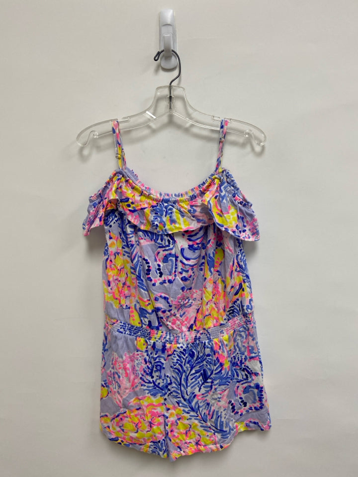 LILLY PULITZER SIZE 12/14 Lav/Yel Pink/Blue Floral Girl&