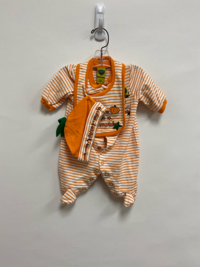 SIZE NB White Orange Stripe Boy&