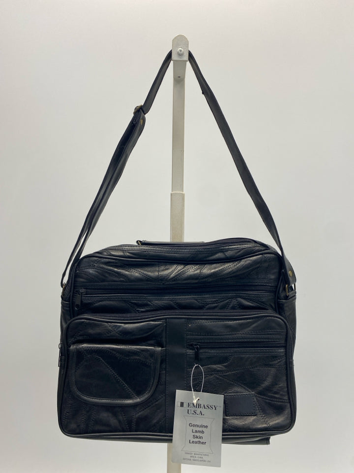 NWT Black Messenger Bag