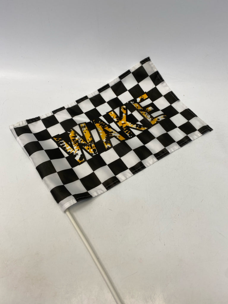Black White/Gold Wake Forest Decorative Flag