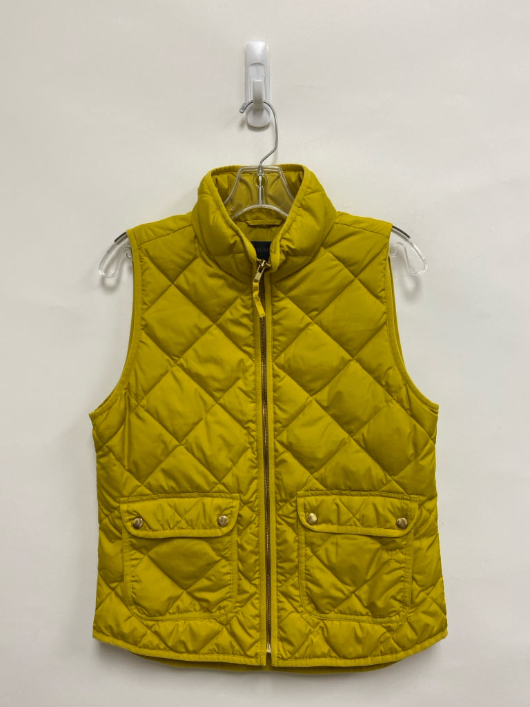 J Crew Size S Marigold Zip Down Quilted Ladies Vest