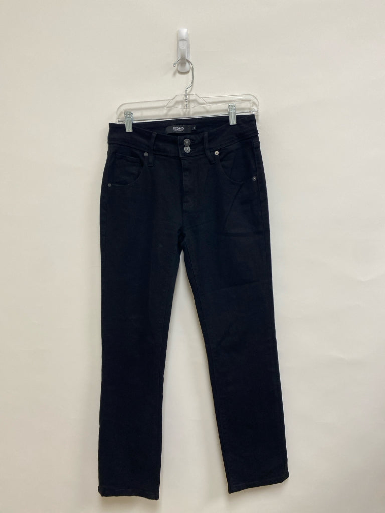 HUDSON Size 4 Black Denim Ladies Jeans