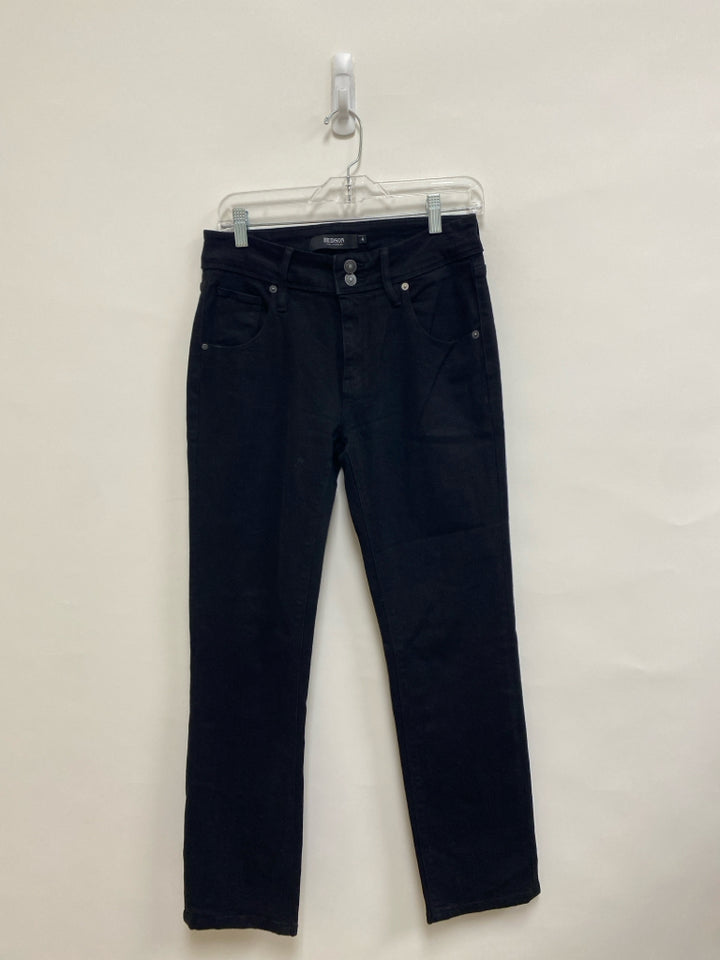HUDSON Size 4 Black Denim Ladies Jeans