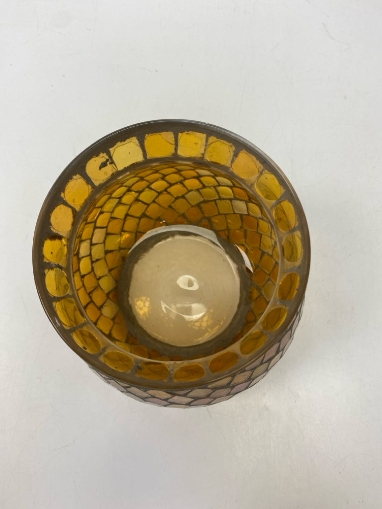 Amber Diamond Print Candleholder(s)