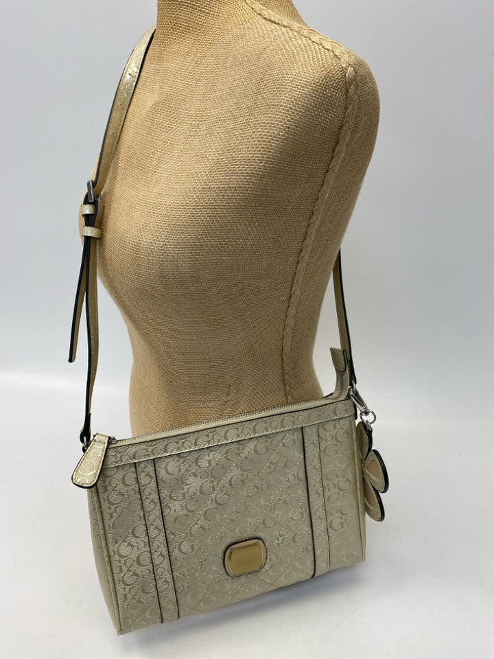 Guess Champagne Signature Crossbody