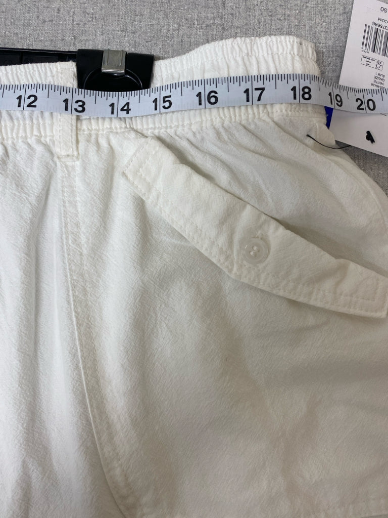 NWT Kim Rogers Size XL White Gauze Ladies Shorts