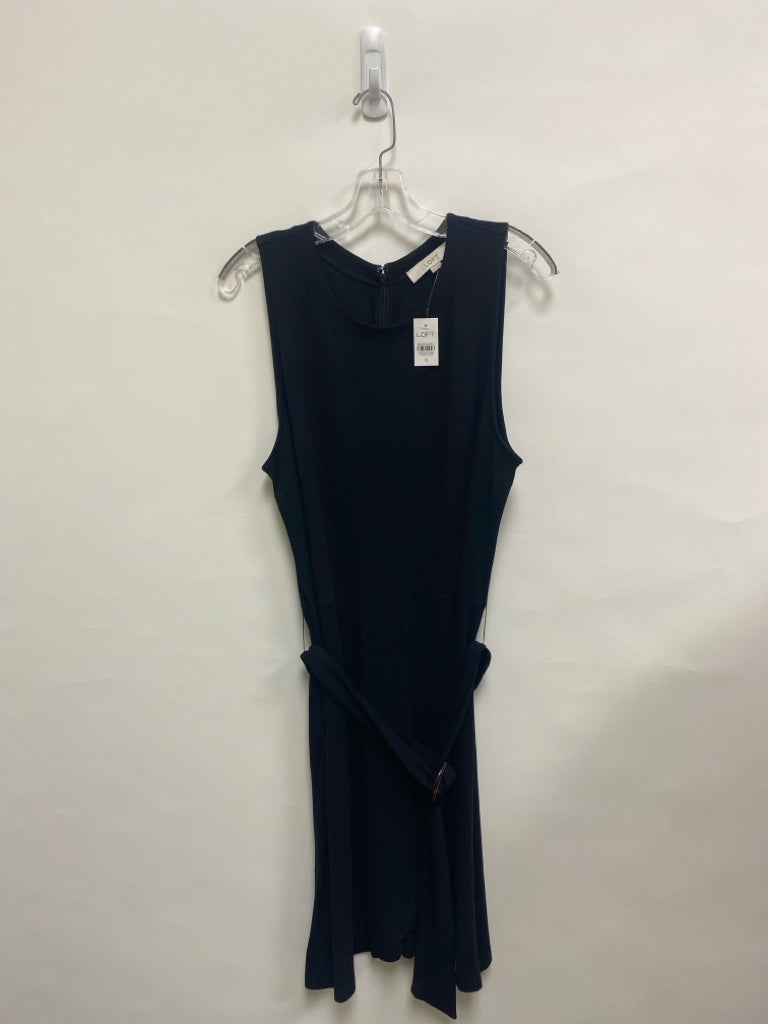 NWT LOFT Size 12 Black Sleeveless Ladies Dress