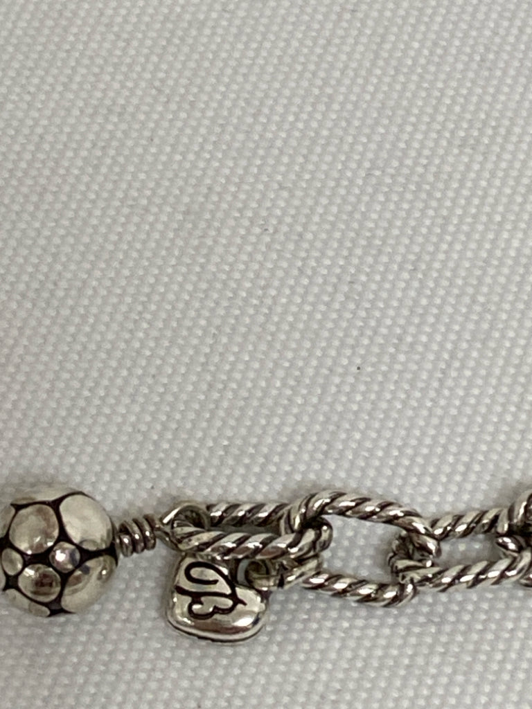 Brighton Silver Color Hammered Bracelet