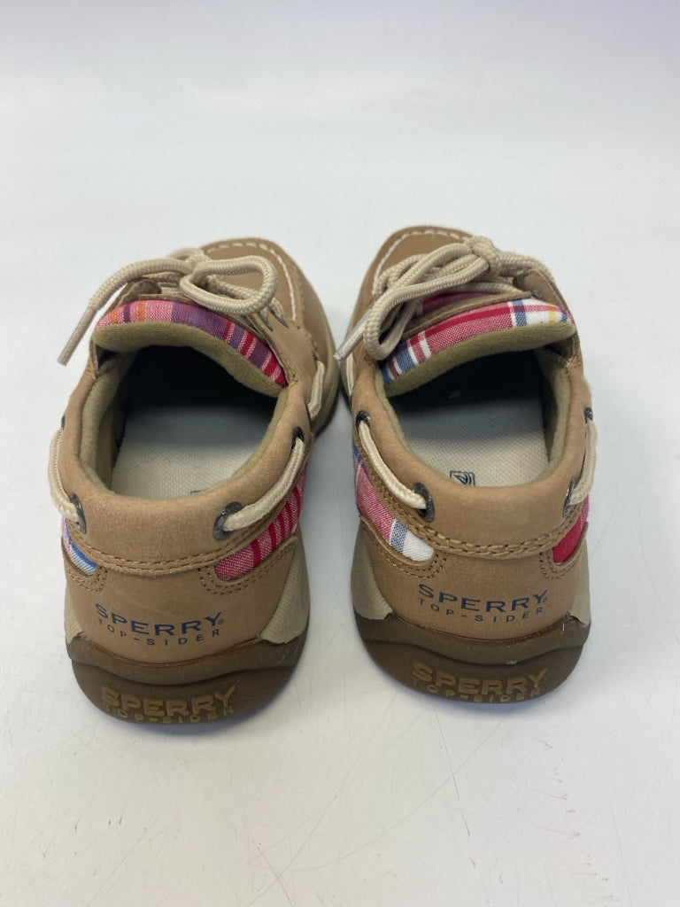NWOT Sperry SIZE 1 Brown Multi Color Lace-Up Girl&