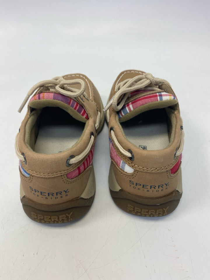 NWOT Sperry SIZE 1 Brown Multi Color Lace-Up Girl&