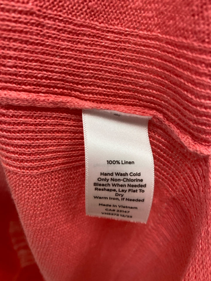 NWT Talbots Size LP Coral Cardigan Petite Sweater