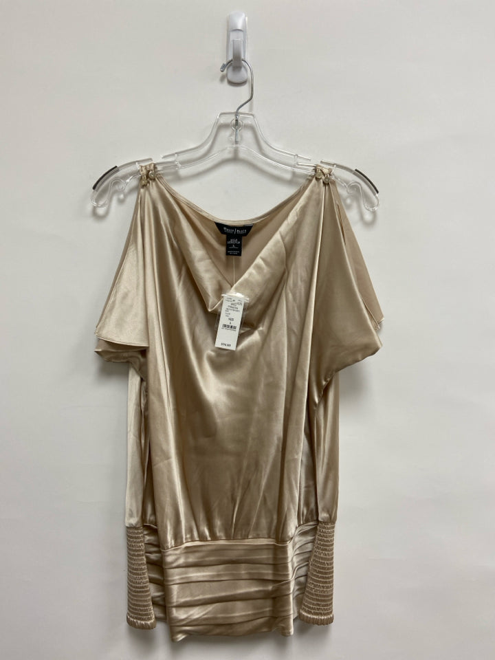 NWT Wht House/Blk Mkt Size L Champagne Silk Blend Ladies Top