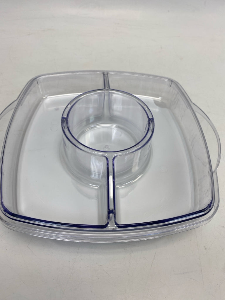Pampered Chef White Clear Serving Piece