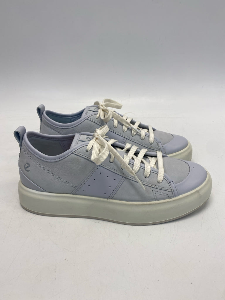 Ecco EU Shoe Size 38 Powder Blue Lace-up Sneakers
